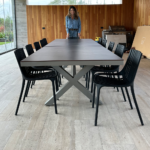 Mesa Comedor Portofino Gris con Taupe Grande - Imagen 5
